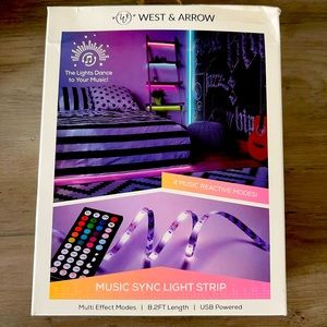 West & Arrow Music Reactive LED Light Strip